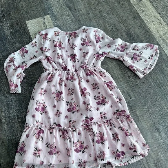 Wonder Nation Pink Floral Kids Dress - Picture 4 of 4